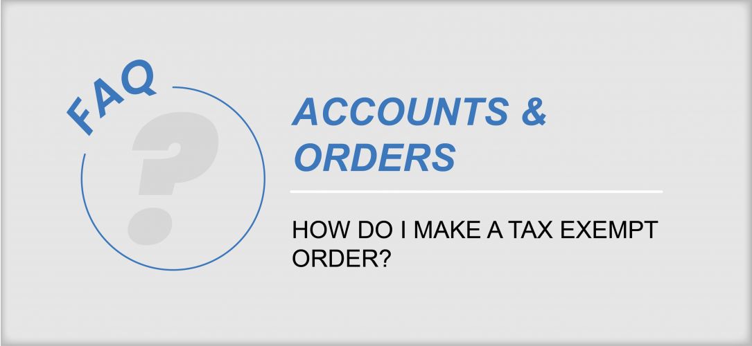 Tax Exempt Order