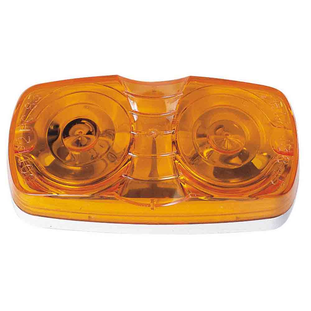 Amber Double Bulls-Eye Clearance and Side Marker Light