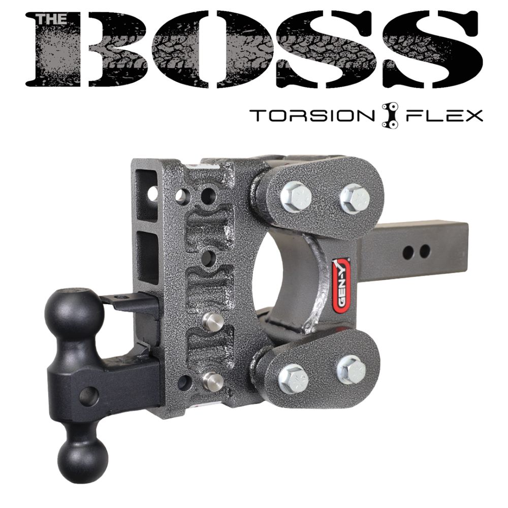 GEN-Y HITCH, THE BOSS, TORSION-FLEX, Adjustable Ball Mount, 2-1/2