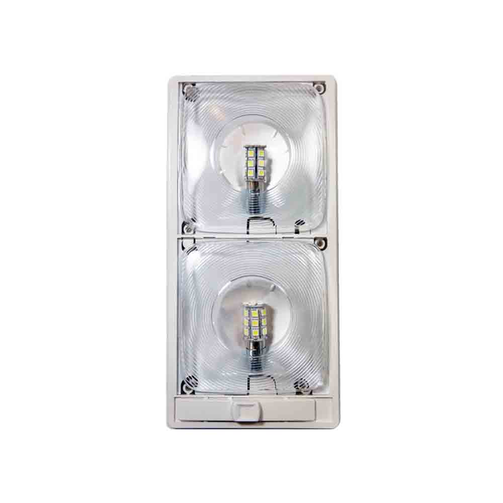 12-Volt Double LED Interior Light - Optic Lens