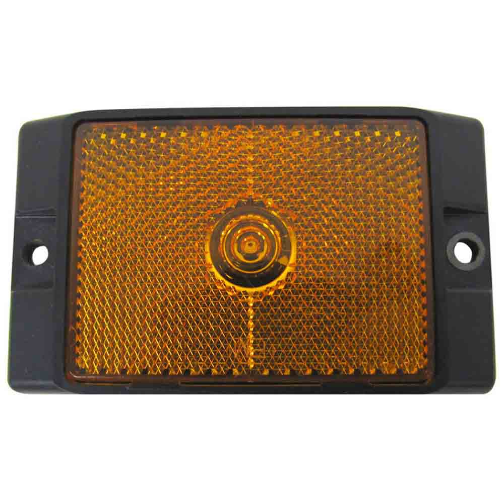 LED Clearance/Side Marker Amber Light with Reflex - Amber