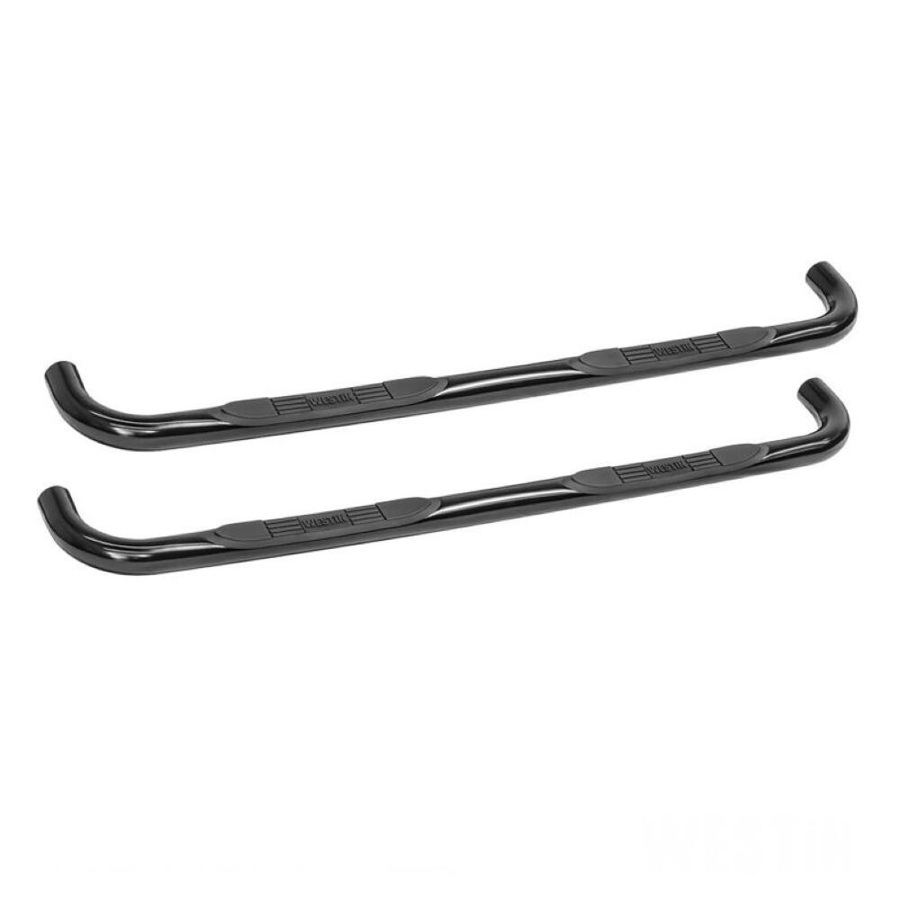 E-Series 3 Round Nerf Bars Black Steel