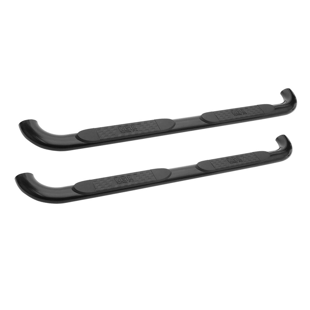 Westin E-Series 3 Inch Round Nerf Bars - Black Powder Coated Steel fits 2004-2008 Ford F-150 SuperCab