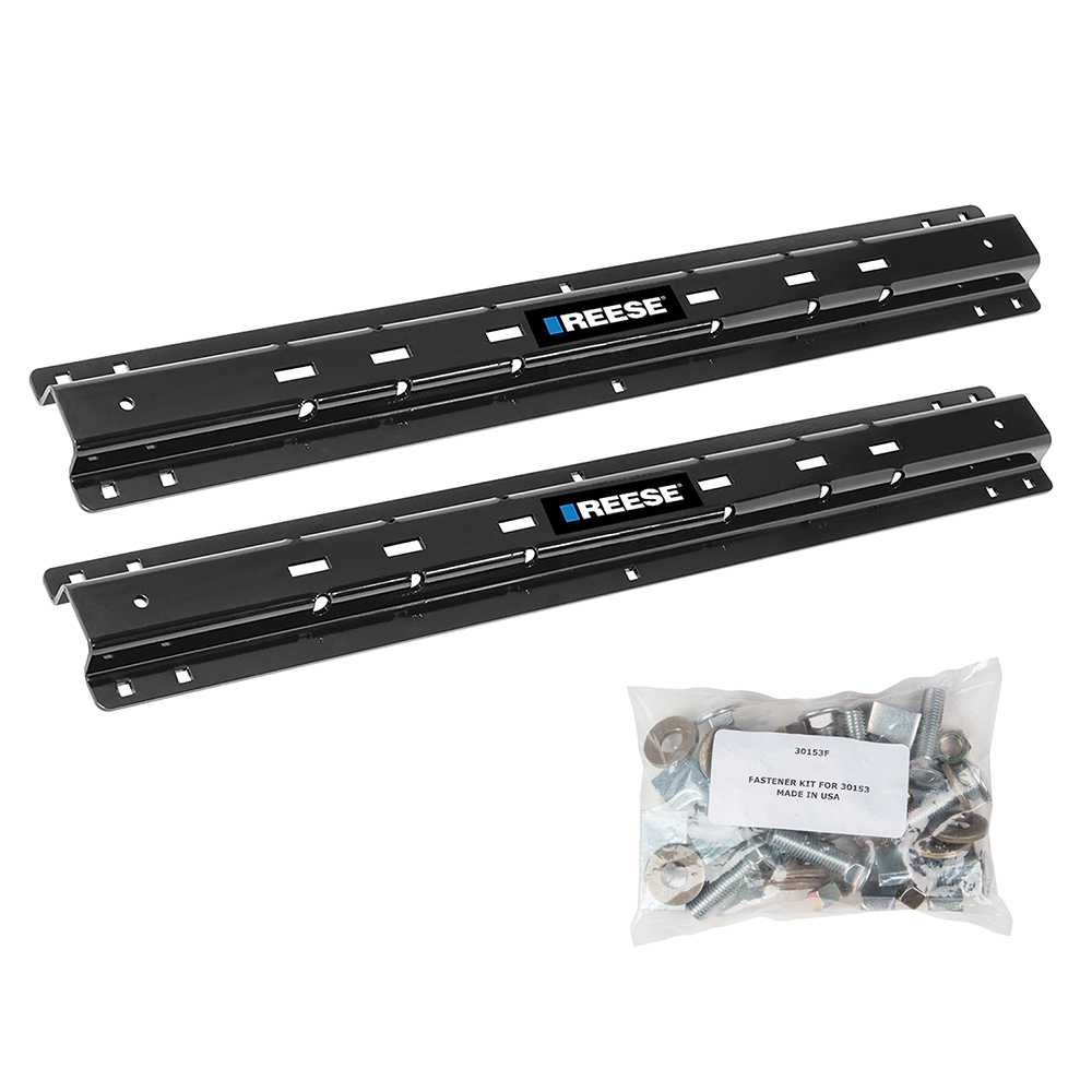 Reese Fifth Wheel Hitch Mounting System Rails Only, Outboard Style (48 inches long) - Universal, Require Model Specific Mounting Brackets