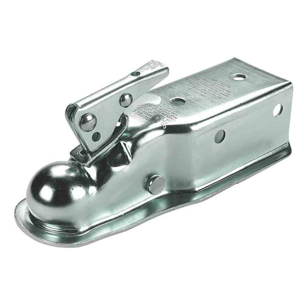 Fulton Straight Tongue Coupler - Zinc Finish - Fits 2