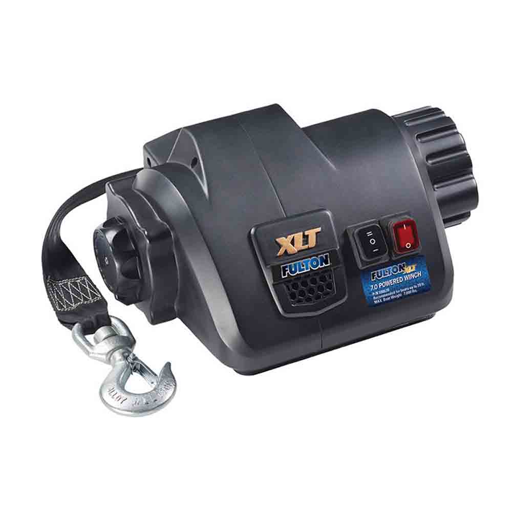 Fulton XLT Marine Trailer Winch, Powered, 7,000 lbs. Capacity, 15 ft. Strap