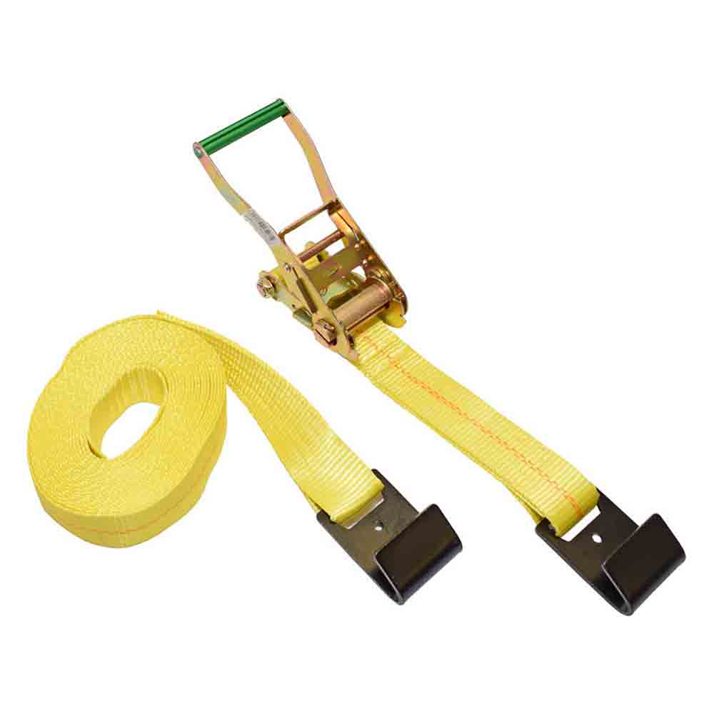 Ratchet Tie-Down with Flat Hooks