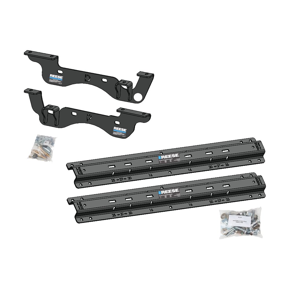 Reese Fifth Wheel Hitch Rail Custom Install Kit, Outboard of Frame Style, Fits 2023-24 Ford Super Duty F-250,350,450,550