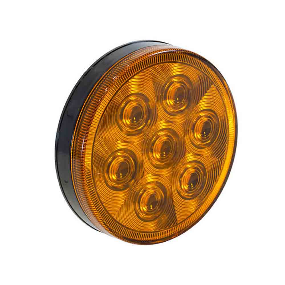 LED Turn/Park Light - 4 Inch Round - Amber