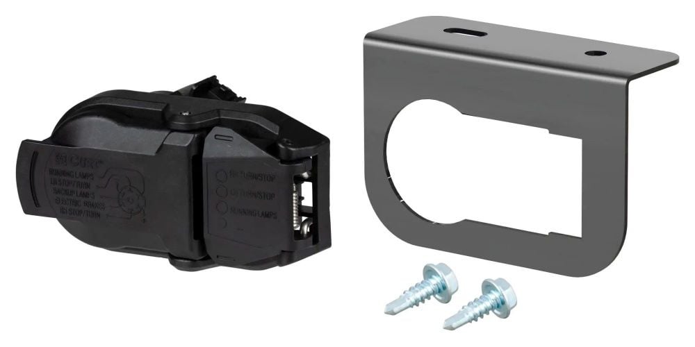 OEM Replacement Dual-Output 7 & 4-Way Connector (Plugs into Any USCAR) With Bracket
