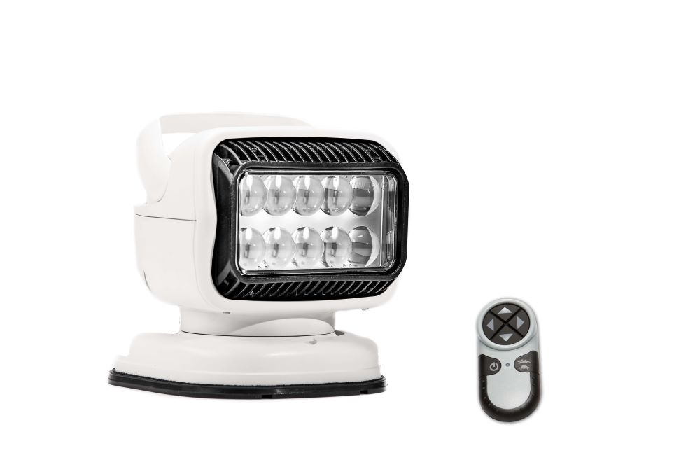 GOLIGHT-GT Series Remote L.E.D. Spotlight - White, Lighter Plug-in, Portable Magnetic Shoe Mount, Wireless Handheld Remote