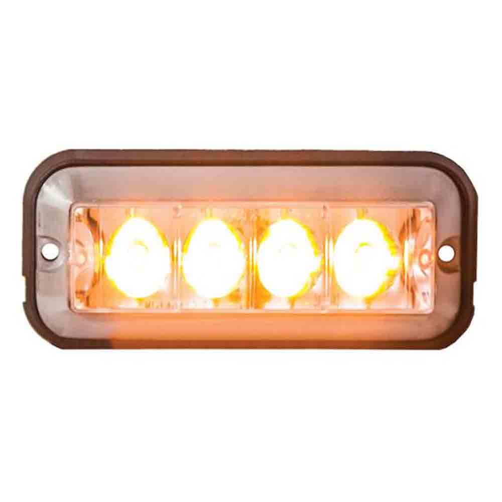 Rectangular Amber LED Strobe Light