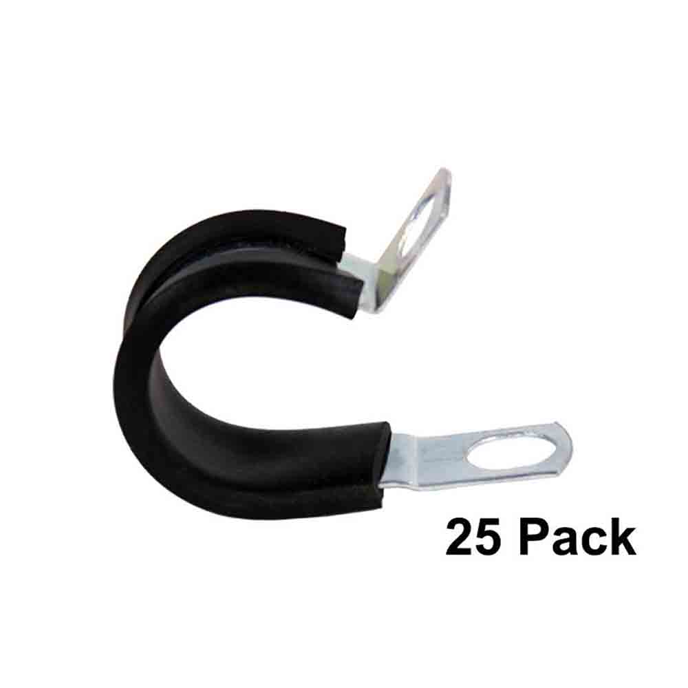 Rubber Covered Metal Clamp - 25-Pack