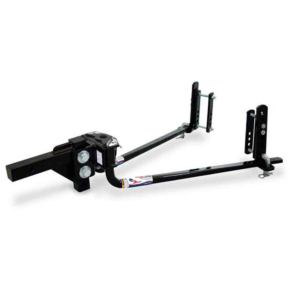 FastWay e2 Round Bar Style Weight Distribution Kit with Sway Control - 8,000 lbs. Tow Capacity, 800 lbs. Tongue Weight