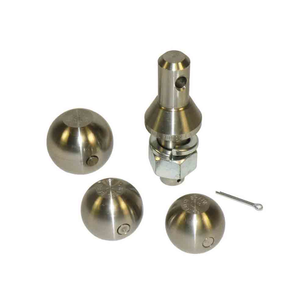 Convert-A-Ball Stainless Steel 3-Ball Set - 1-7/8, 2 and 2-5/16 inch Balls