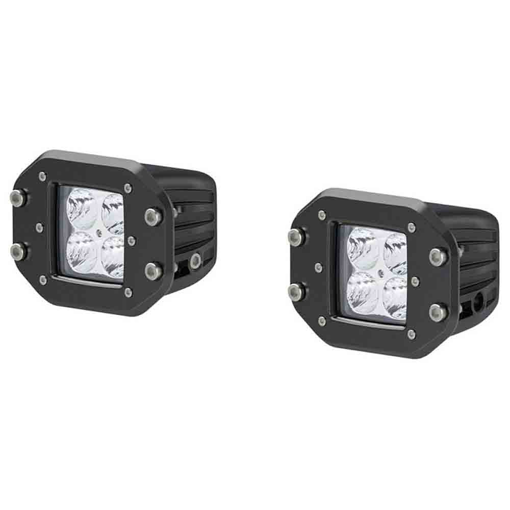 2 Inch Square Flush-Mount LED Work Lights