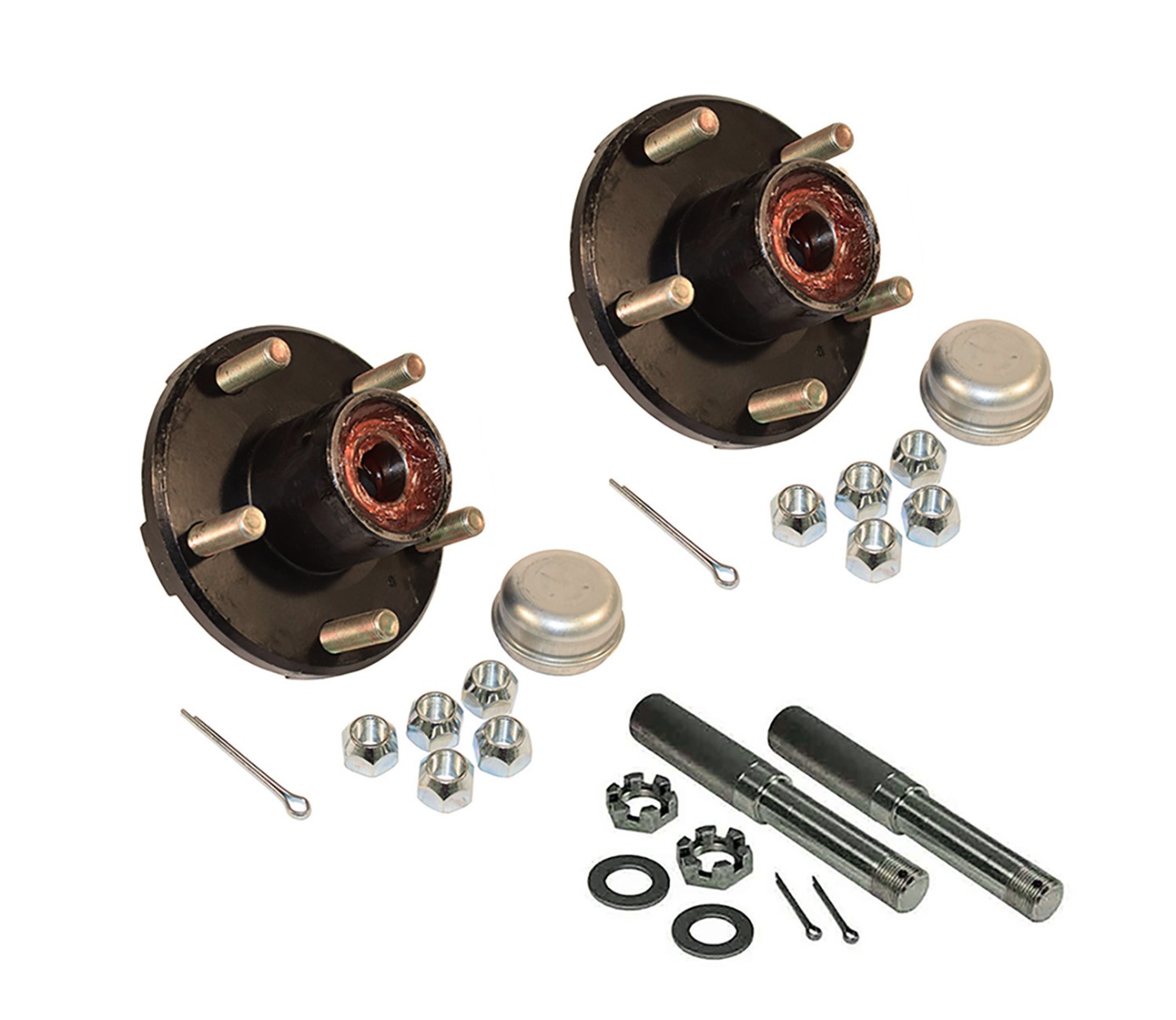 PRE-GREASED AXLE KIT - 2000# - 5 ON 4.5