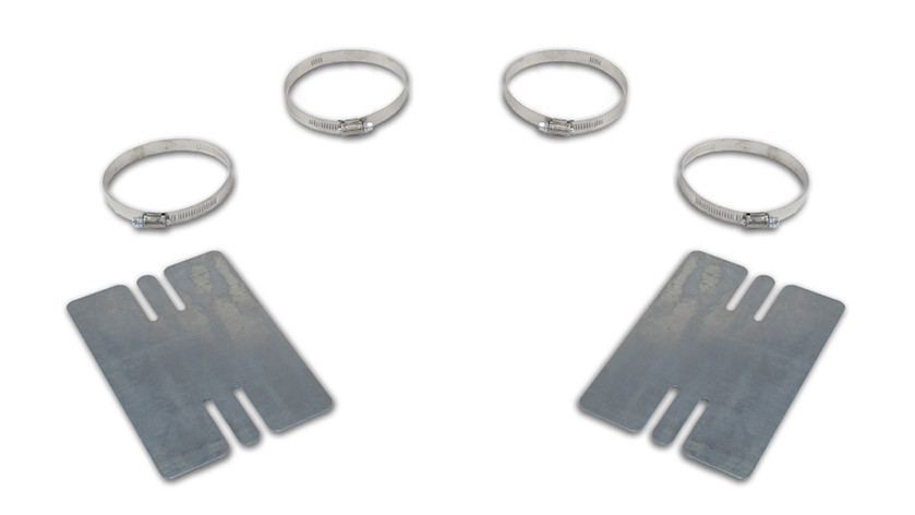 Two (2) Air Lift Heat Shields With Clamps
