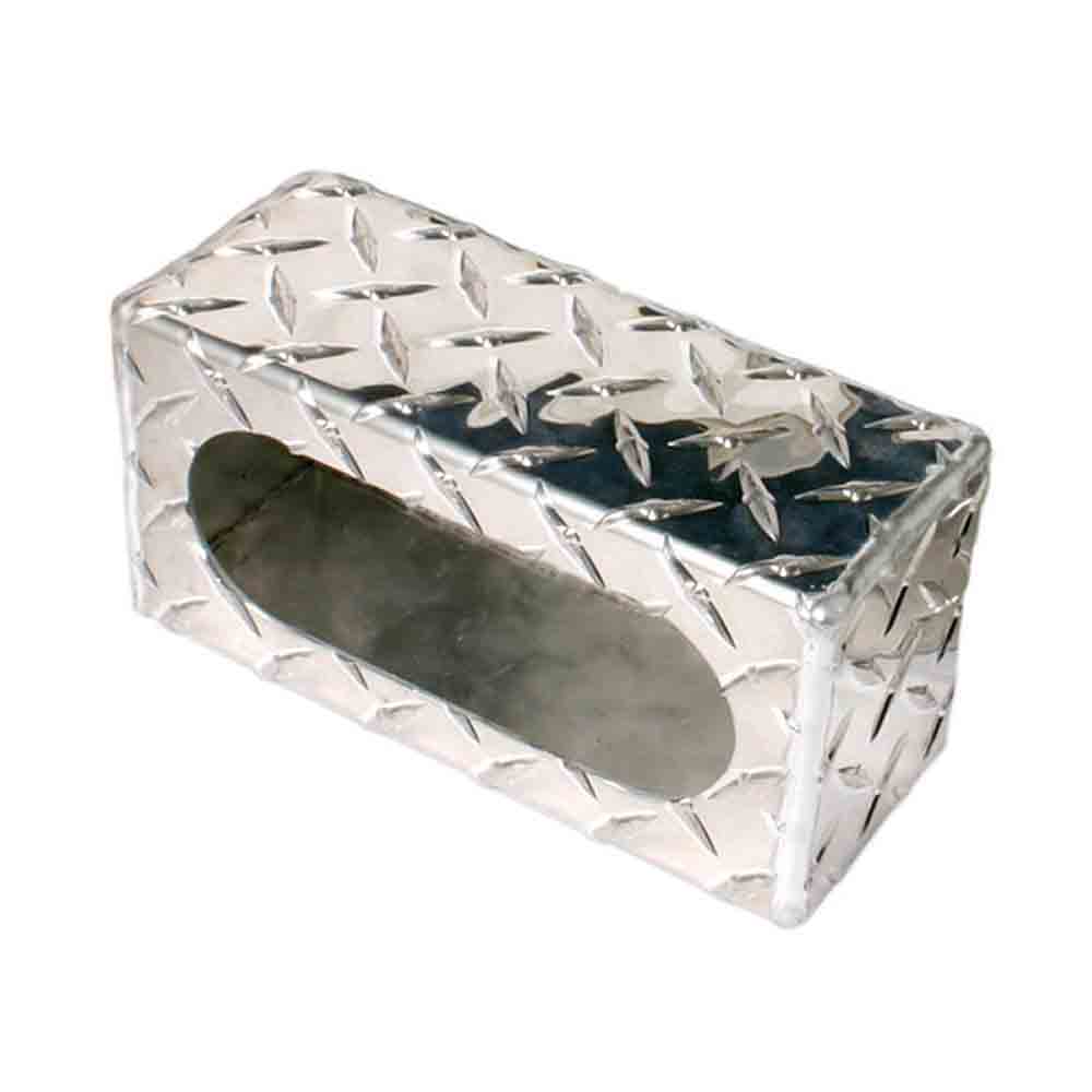 Aluminum Diamond Plate- Single Light Mounting Box for 6-1/2 inch Oval Lights