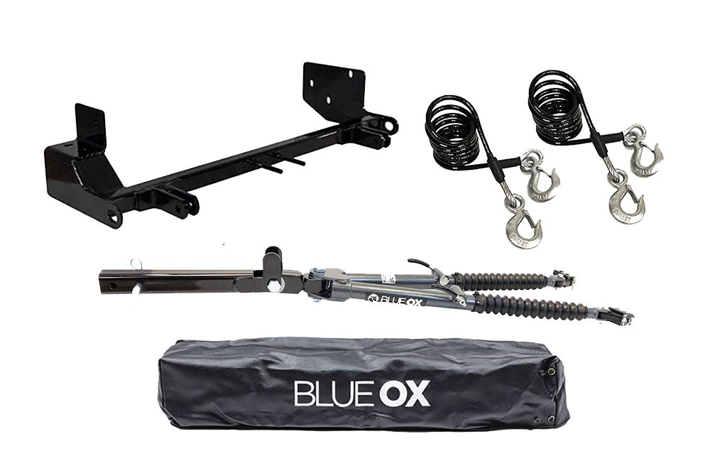 Blue Ox Avail Tow Bar (10,000 lbs. cap.) & Baseplate Combo fits 1997-2002 Jeep Wrangler With Standard C-Channel Bumper (No Double Tube Bumpers)