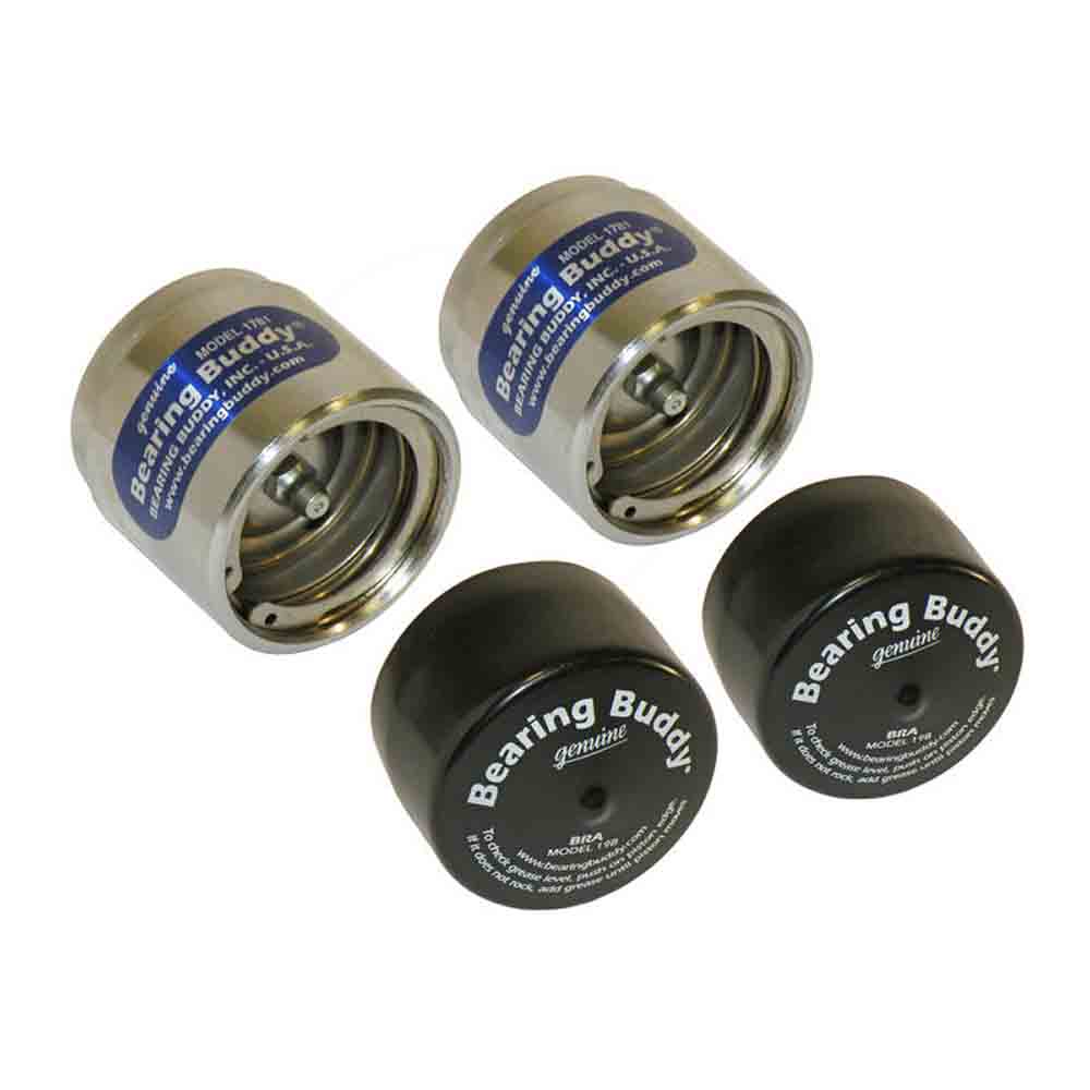 Bearing Buddy Chrome Bearing Protectors with Bras - (Pair) - 1.781