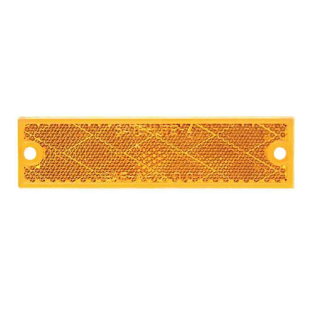 Compact Amber Rectangular Reflector