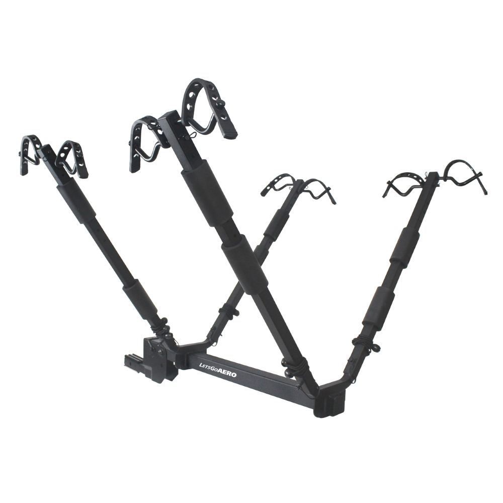 Let's Go Aero NEO 4 - Four Bike Hitch Rack with Tilt Shank fits 1-1/4" and 2" Receiver Hitches