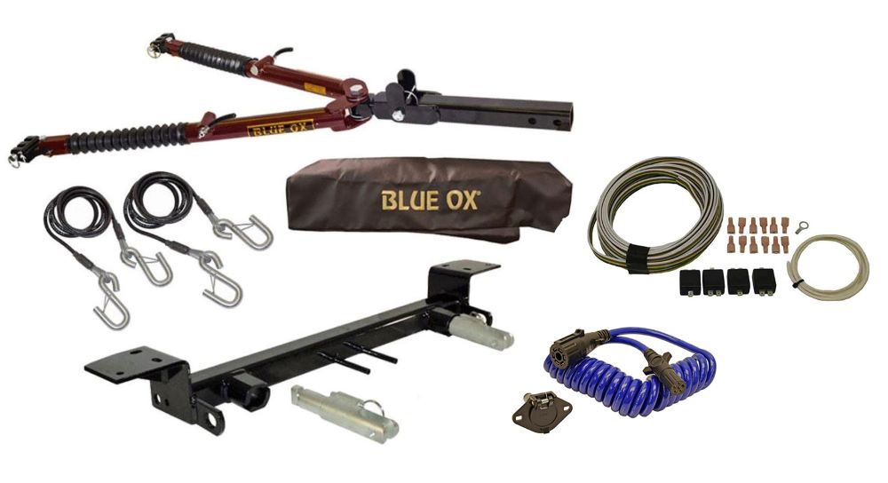Blue Ox Ascent Tow Bar (7,500 lbs. tow capacity) & Baseplate Combo fits Select Ford Bronco (Modular Bumper) (Includes ACC, Shutters, & Turbo) & Ford Bronco (Standard Bumper With D-Rings) (Includes ACC, Shutters, & Turbo) Includes Wiring