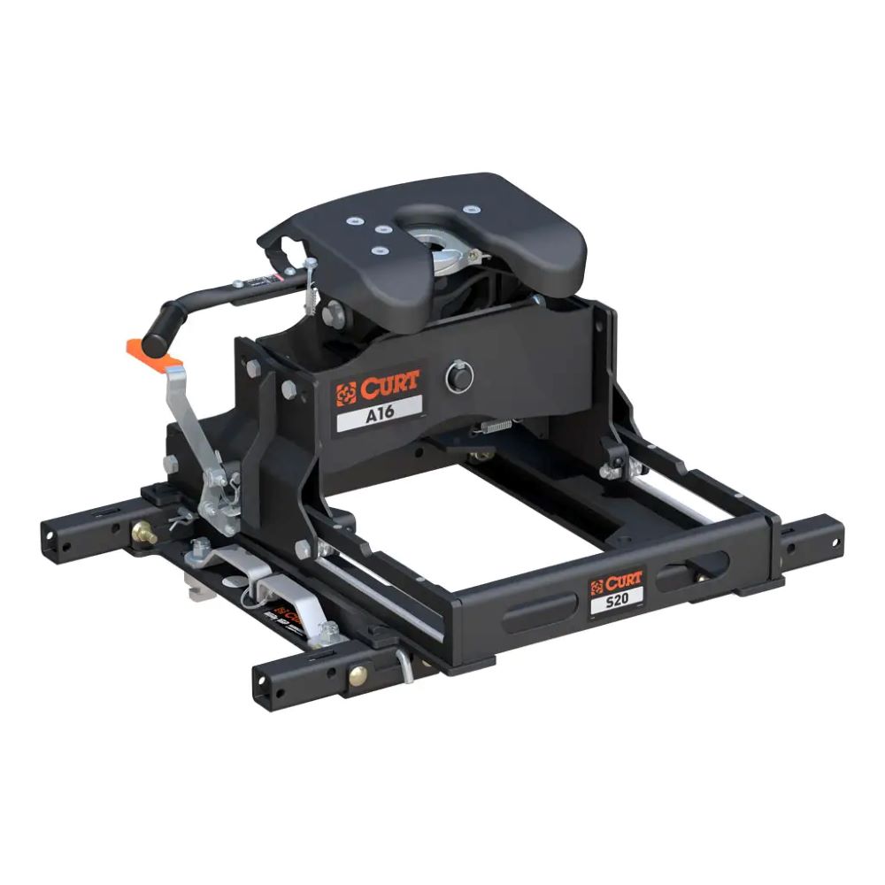 A16 5th Wheel Hitch with S20 Slider Puck System Adapter fits Select Chevy, Ford, GMC with Factory Puck System