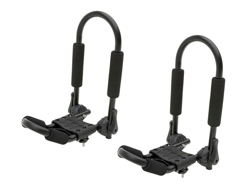 Curt Adjustable Aluminum Roof Rack Kayak Holders