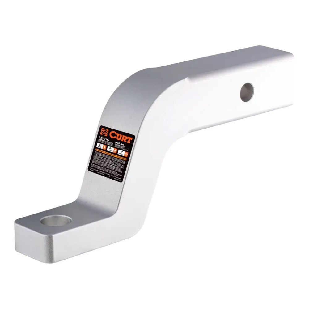 Aluminum Ball Mount (2" Shank, 8,000 lbs, 4" Drop, 8-1/2" Long)