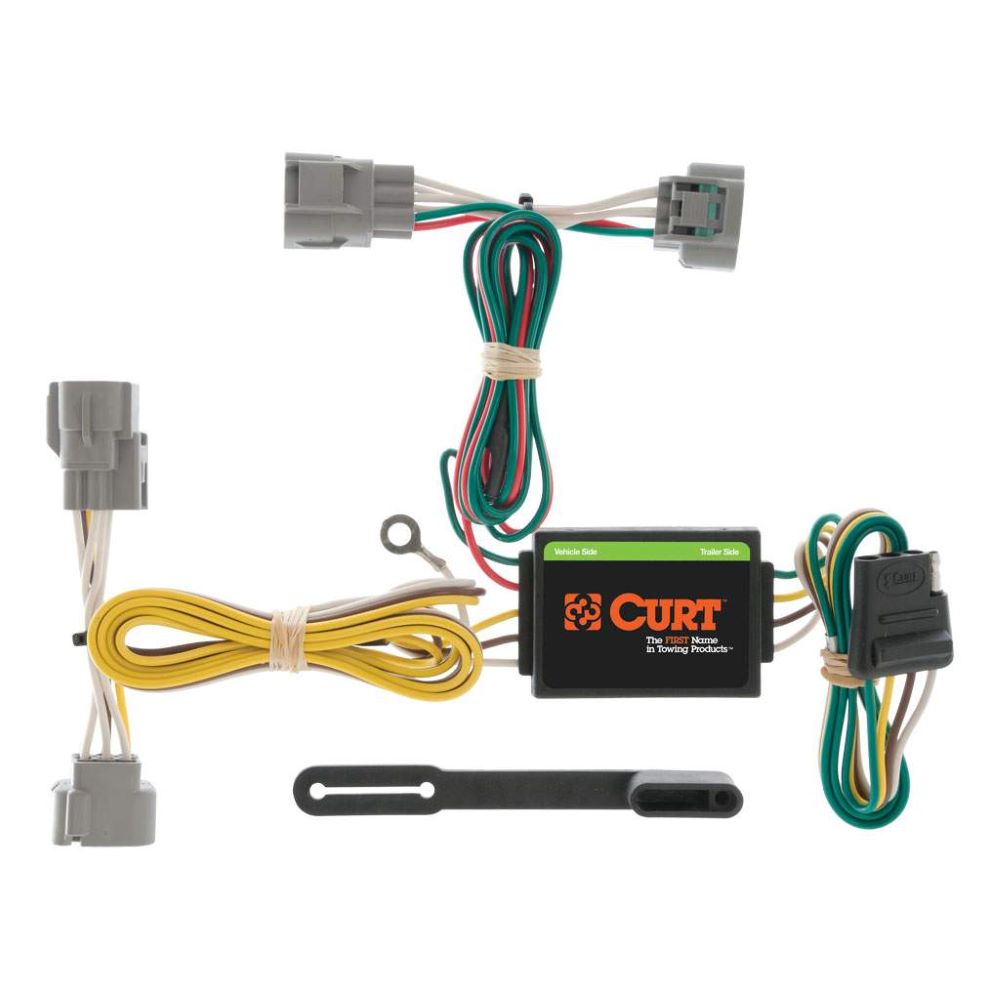 Custom Trailer Hitch Wiring Harness, 4-Way Flat Output, Fits 1993-2015 Toyota Tacoma, T100, Hilux