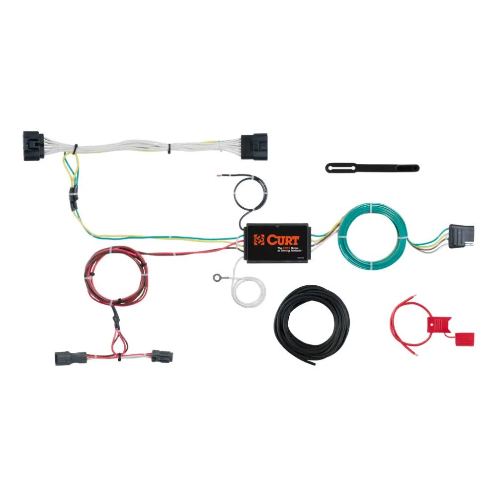 Custom Trailer HItch Wiring Harness, 4-Way Flat Output, Fits 2011-2016 Kia Sportage