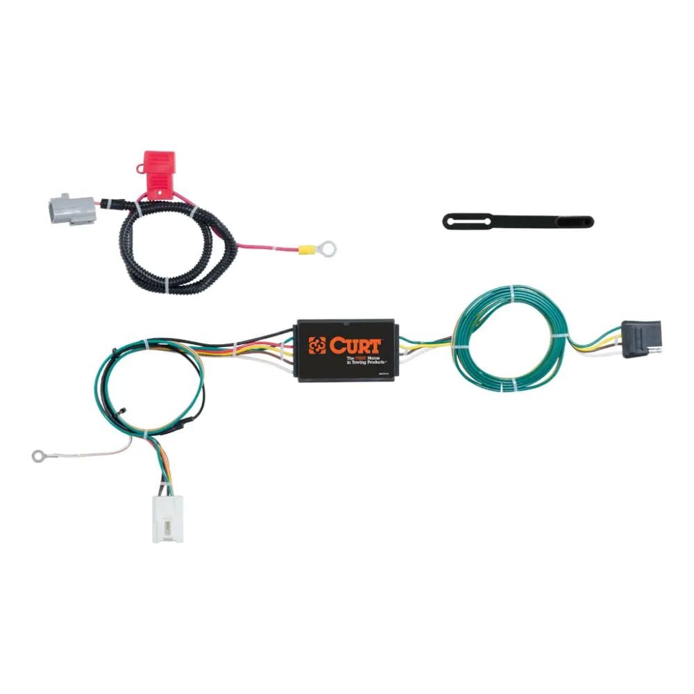 Custom 4-Flat Trailer HItch Wiring Harness, Fits Select Mitsubishi Outlander, Eclipse Cross, Need OEM Tow Package #56296