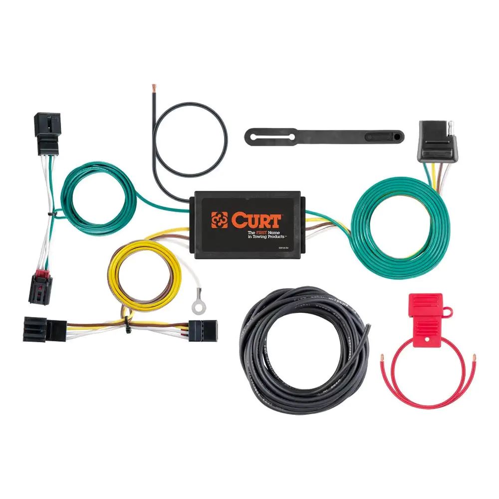 Custom Towing Vehicle to Trailer Wiring Harness with 4-Flat End fits 2017 Volkswagen Golf Alltrack