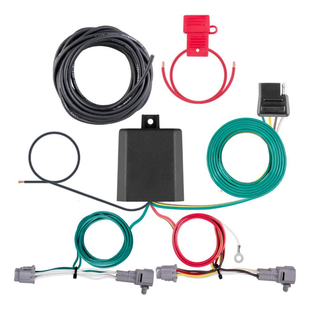 Custom Vehicle to Hitch Wiring Harness, 4-Way Flat Output, fits Select Subaru WRX