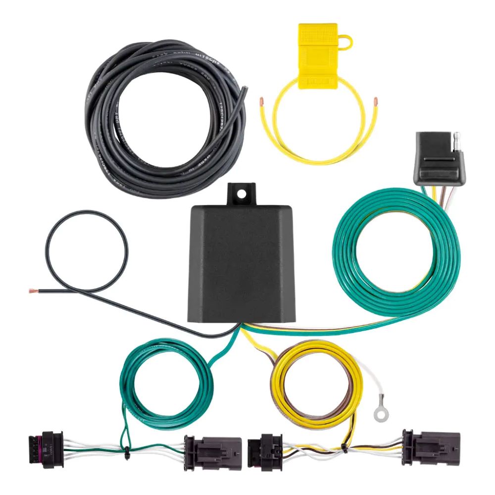 Custom Wiring Harness, 4-Way Flat Output fits 2020-2023 Tesla Model 3