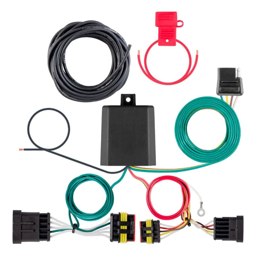 Custom Trailer Hitch Wiring Harness, 4-Way Flat Output, Fits Select Infiniti QX50