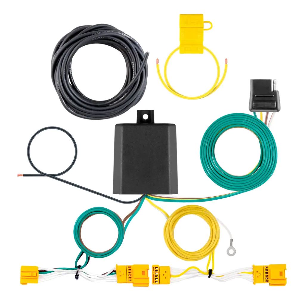 Custom Trailer HItch Wiring Harness, 4-Way Flat Output, Fits Select Mercedes-Benz GLC Series