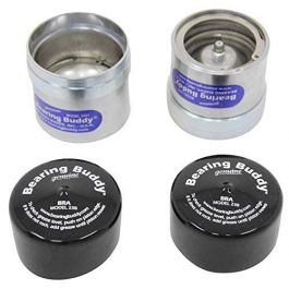 Bearing Buddy 4 2.441 Chrome for Boat Trailer with Protective Bra Wheel Center Caps 2441 2 Pairs