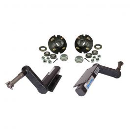 500 lb. Torsional Stub Axles With 4-Bolt on 4 Inch Hubs | Rigid