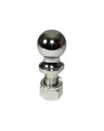 Chrome 2" Trailer HItch Ball (1" x 2-1/8" Shank) 7,500 lbs. Capacity