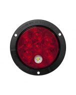 Peterson LED Stop/Turn/Tail, & Back-Up Light, Oval, Flange-Mount 4, Red + White