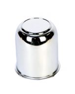 Wheel Center Cap - 2.65" Diameter, Chrome Steel, Closed End