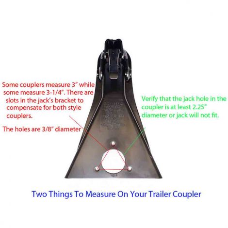 Bulldog Round Trailer Jack, A-Frame, 5,000 lbs. Lift