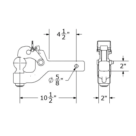 thumbnail image 2 of Wallace Forge 2516DPRB Replacement Hitch Ball – 2-5/16 Inch, For DPH/DHR Series Pintle, USA Made 2 of 3
