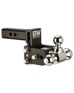 Tow & Stow Tri-Ball Ball Mount, 3" Drop, 1-7/8", 2" & 2-5/16" Hitch Balls, fits 2" Receiver Hitch 