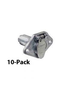 6-Way Round Car End Socket 10-Pack