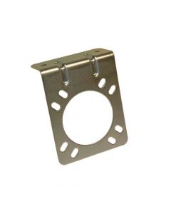 Maypole Socket Mounting Plate Bracket | For 7 Pin & 13 Pin Trailer Sockets | 2mm Thick | UK Made
