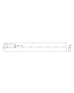 SAM Cutting Edge 1/2 X 6 X 90 Inch - High Carbon Steel-Replaces Boss #STB03002 (Similar to Rigid RCE-BOSS75)